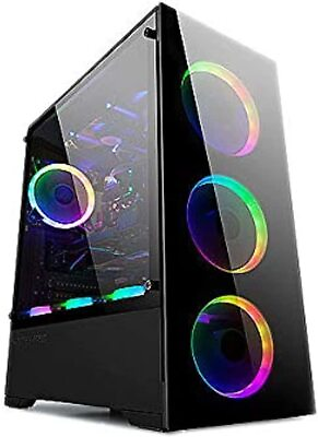 #ad Bgears b Voguish Gaming PC with Tempered Glass ATX Mid Tower USB3.0 Support... $76.79