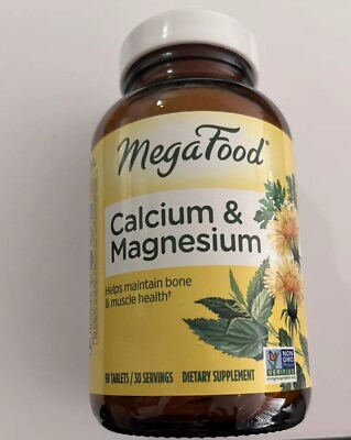 #ad MegaFood Calcium amp; Magnesium 90 Exp. 2026 $31.99