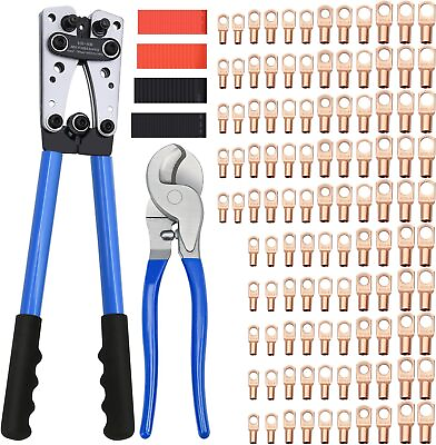 #ad Cable Lug Crimping Tool with 2pcs Crimpers 380 Accessories $42.99