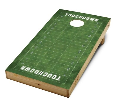 #ad Cornhole Board Decal 2#x27;x4#x27; Football Field Decal Set Rec League Touchdown NEW $8.11