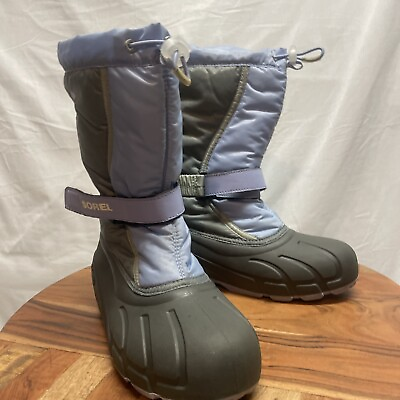 #ad Sorel Flurry Women#x27;s Lavender Sz. 7 Insulated Waterproof Snow Boots $25.00
