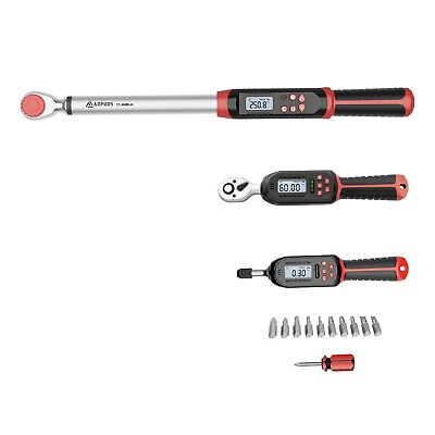 #ad 1set Digital Torque Wrench 1 4quot; or 3 8quot; or1 2quot; Adjustable Screwdriver Electronic $48.96