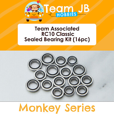 #ad Team Associated RC10 Classic 16 Pcs Rubber Sealed Bearings Kit $17.99