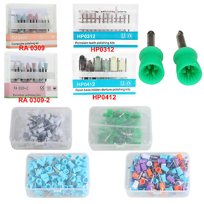 #ad 100 200pcs Dental Latch type Rubber Polishing Cups Brushes Tooth Prophy Polisher $7.59