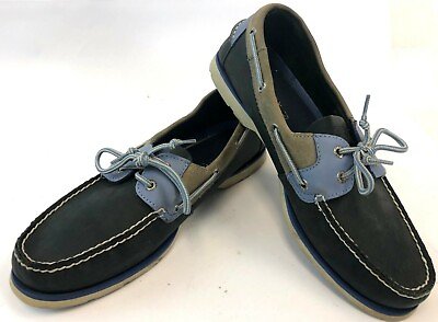 #ad Mens SPERRY Top Sider Blue Leather Lace Slip On Dock Loafer Boat Shoes Sz 11.5 M $27.99