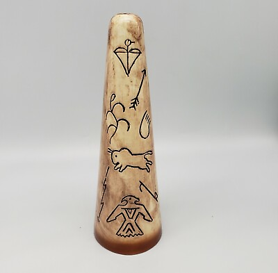 #ad Handmade Ceramic Pottery Native American Figure $11.01