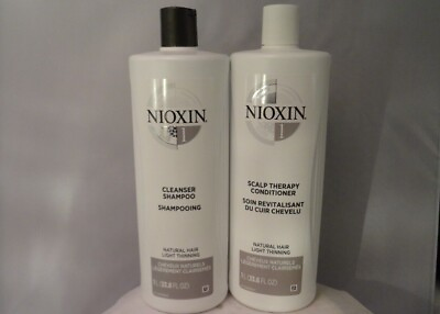 #ad NIOXIN System 1 2 3 4 5 or 6 Cleanser amp; Scalp Therapy 33.8oz Liter Set $49.75