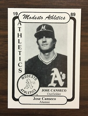 #ad 1989 CHONG Modesto A#x27;s #34 JOSE CANSECO Card MINT or BETTER FXI9020626 $12.99