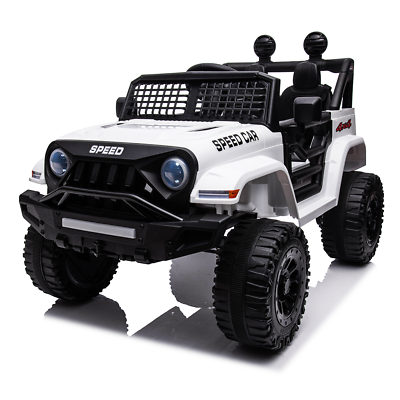 #ad White 4Wheel Kids Ride on Toy 12V Battery Children Electric Car w Remote Control $144.49