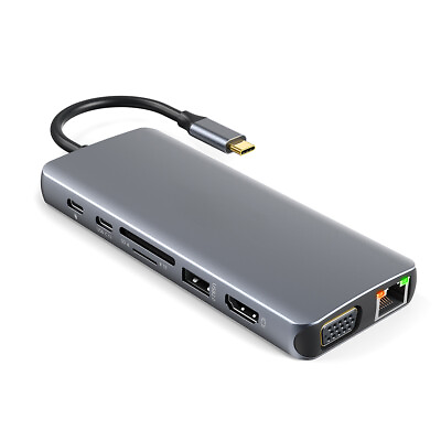 #ad dodocool 14 in 1 USB C hub 4K USB C to VGA Gigabit Ethernet 100W PD R4L9 $44.21