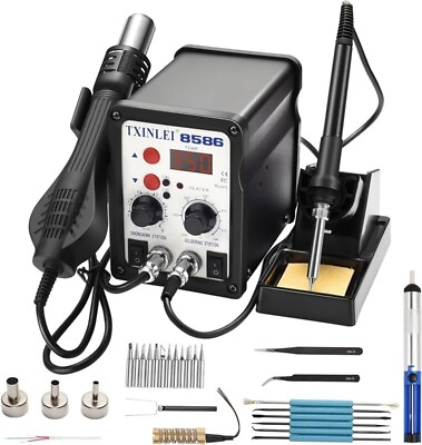 #ad Digital Desoldering Iron Suction Tin Gun Soldering Station Kit Tools 700W 480℃ $112.58
