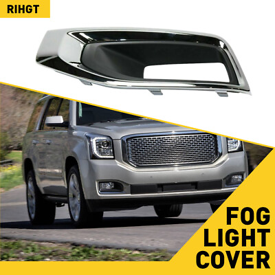 #ad Car Front Bumper Fog Light Cover Trim Right Passenger For 2015 2020 GMC Yukon $30.99