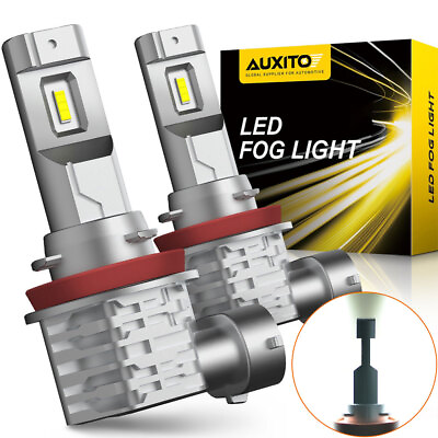 #ad H11 H9 H8 LED Kit Headlight Low High Beam Bulb Super 6500K Bright White 360000LM $19.99