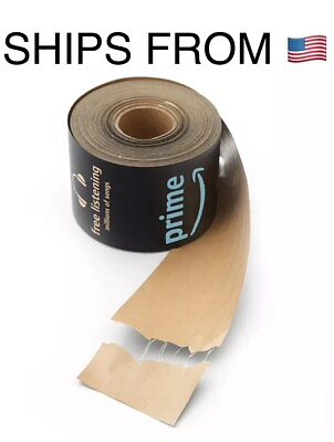 #ad FAST 📦💨 1Roll 76mm*50m Carton Sealing Wet Water Kraft Paper TapeAmazon Tape $18.95