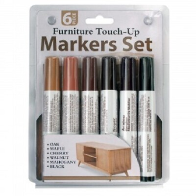 #ad 6 Piece Furniture Touch up Markers Set $10.61