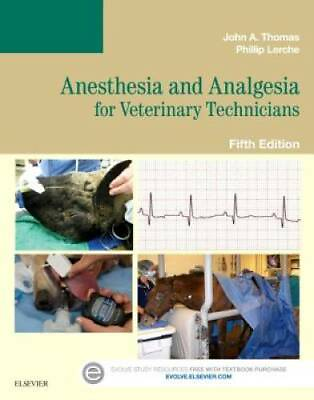 #ad Anesthesia and Analgesia for Veterinary Technicians 5e Paperback VERY GOOD $27.96