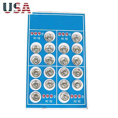 #ad 100Pcs 1.3cm Diameter Stainless Steel Press Snap Buttons For Sewing Clothing $8.85