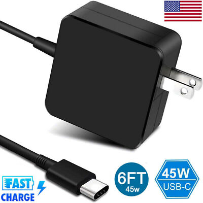 #ad 45W Ac Power Adapter Charger Cord For Asus Chromebook C423NA Notebook USB C Cord $11.99