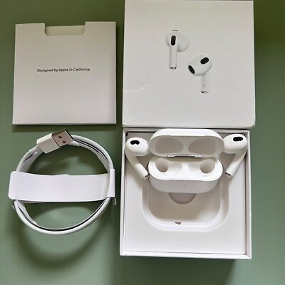 #ad Apple Airpods 3rd Generation Wireless Bluetooth Earbuds with Charging Box USA $44.52