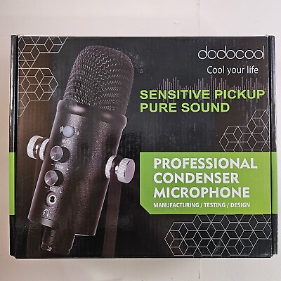 #ad Dodocool Pure Sound USB Professional Recording Condenser Microphone New Sealed $24.95