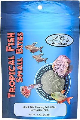 #ad Tropical Fish Small Bites Floating Pellet Food for Aquarium Fish 1.5 Oz 42.5 $11.30