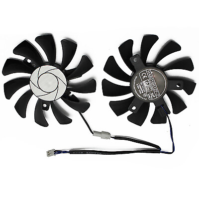 #ad #ad 2PCS Cooling Fan GPU Cooler HA8010H12F Z Fan for MSI GTX1050ti 1050 4GT OC 2G 4G AU $24.42