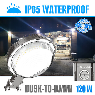 #ad LED Yard Light 120WATT Dusk to Dawn Outdoor Security Large Area Lighting Bright $79.22
