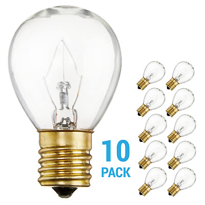 #ad 10 Pack 40S11 N Clear Hi Intensity Light Bulbs 40W 120V S11N Intermediate E17 $12.70