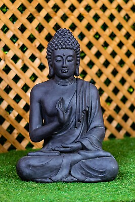 #ad Large Sitting Buddha Statue 29quot; H Resin Art Sculpture Home Garden Decor $197.19