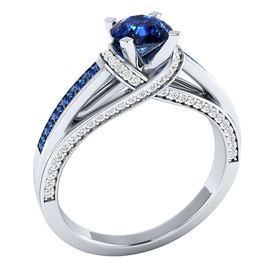 #ad Women 925 Silver Jewelry Round Cut Cubic Zircon Fashion Wedding Ring Sz 6 10 $3.24