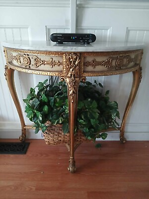 #ad Beautiful 3 legged table marble top with Made in Italy. $5450.00