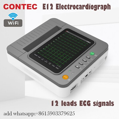 #ad CONTEC E12 Digital 12 channel 12 lead ECG EKG Machine electrocardiographWIFI $799.00