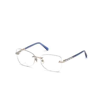 #ad Swarovski SK 5394 016 Blue Rimless Metal Optical Eyeglasses Frame 55 15 140 RX $131.60