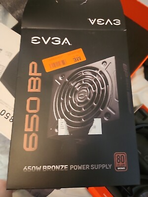 #ad EVGA 650 BP 80 BRONZE 650W Power Supply 100 BP 0650 K1 $50.00