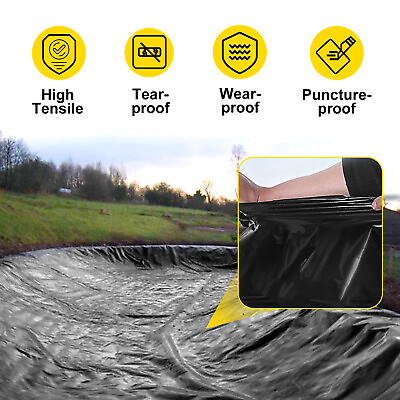 #ad PVC Pond Liner Pond Liners 33x10 Ft Flexible Durable Fish Pond Liner For Pond $42.99