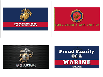 #ad NEW Marines Metal License Plate Active Retired Marine Corps Veteran US Military $10.88