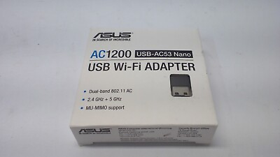 #ad ASUS USB AC53 NANO AC1200 USB Wi Fi Adapter Read*Detail* $14.99