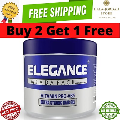 #ad Elegance Vitamin Protection Extra Strong Hair Gel✯ BUY 2 GET 1 FREE ✯ جل اليجانس $21.71
