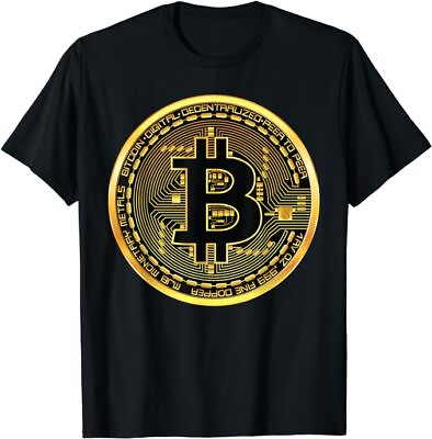 #ad NEW LIMITED Bitcoin Crypto Currency BTC Block Chain Gold Coin T Shirt size S 5XL $21.99