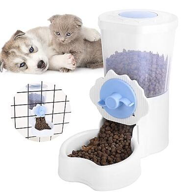 #ad 1L Pet Auto Gravity Feeder Food Container Dispenser for Dogs and Cats $22.64