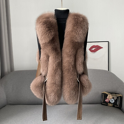 #ad 2022 new fashion fur vest women#x27;s short real wool coat vest hot $333.30