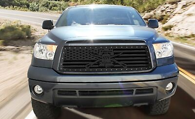 #ad Custom Aftermarket Steel Grille Kit for 2010 2013 Toyota Tundra LIBERTY OR DEATH $319.96