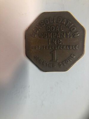#ad Early Consolidation Coal Co. Jenkins KY 1 Store Token Rare Hard To Find $25.00