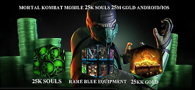 #ad MK Mobile 30k souls 30 Million Gold Rare Equipment X Android Ios 0% BAN $15.00