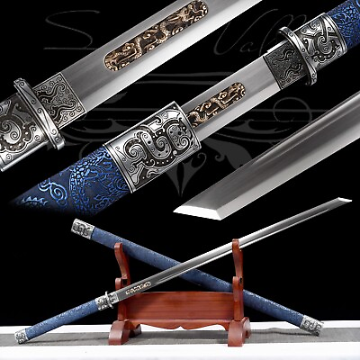 #ad Handmade Katana Fighting Master High Quality Samurai Sword Full Tang Real Weapon $139.49