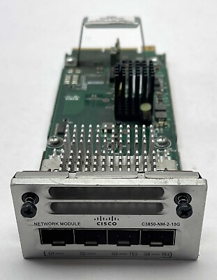 #ad Cisco C3850 NM 2 10G 2 Port 10GB SFP Network Module for 3850 Switches $38.99