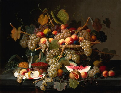 #ad Flower Fruit Still Life Classic Oil painting Art Giclee Printed on canvas P367 $8.99