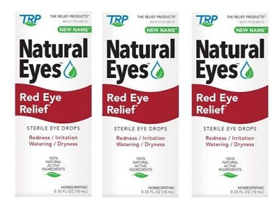 #ad 3 Pack TRP Red Eye Relief Sterile Eye Drops 10mg Exp 07 2024 $21.95