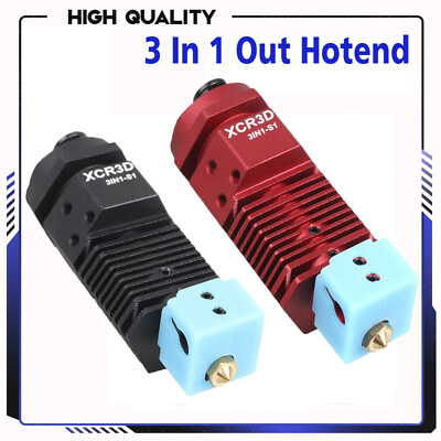 #ad 3 In 1 Out Hotend Kit Extruder Filament J head Hotend Nozzle 3D Printer Parts $28.99