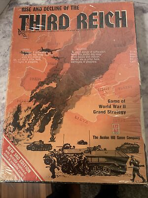 #ad Rise and Decline of the Third Reich 3rd Edition Board Game Sealed New Avalon $175.00